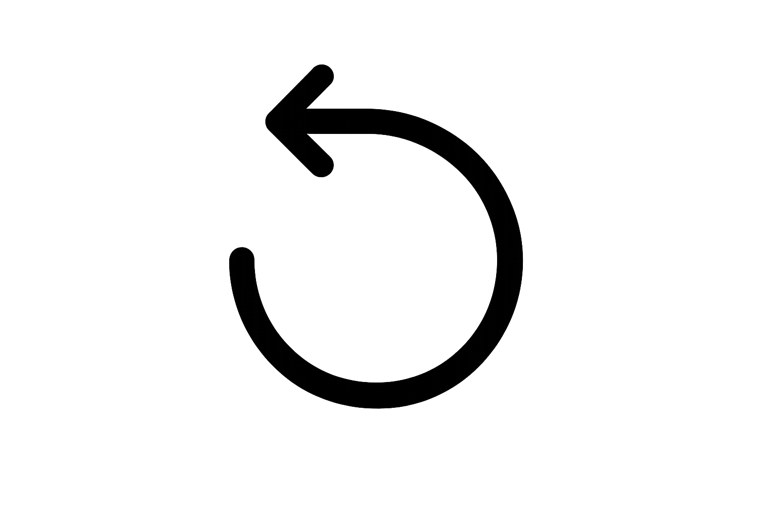 Easy return icon without background colour
